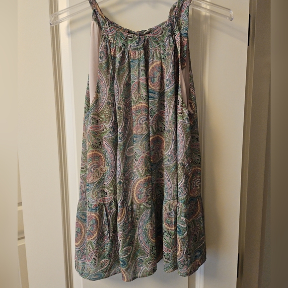 Allsaints Roma Shahmina Top Chiffon Swing Tank Sz 4 - Picture 6 of 10